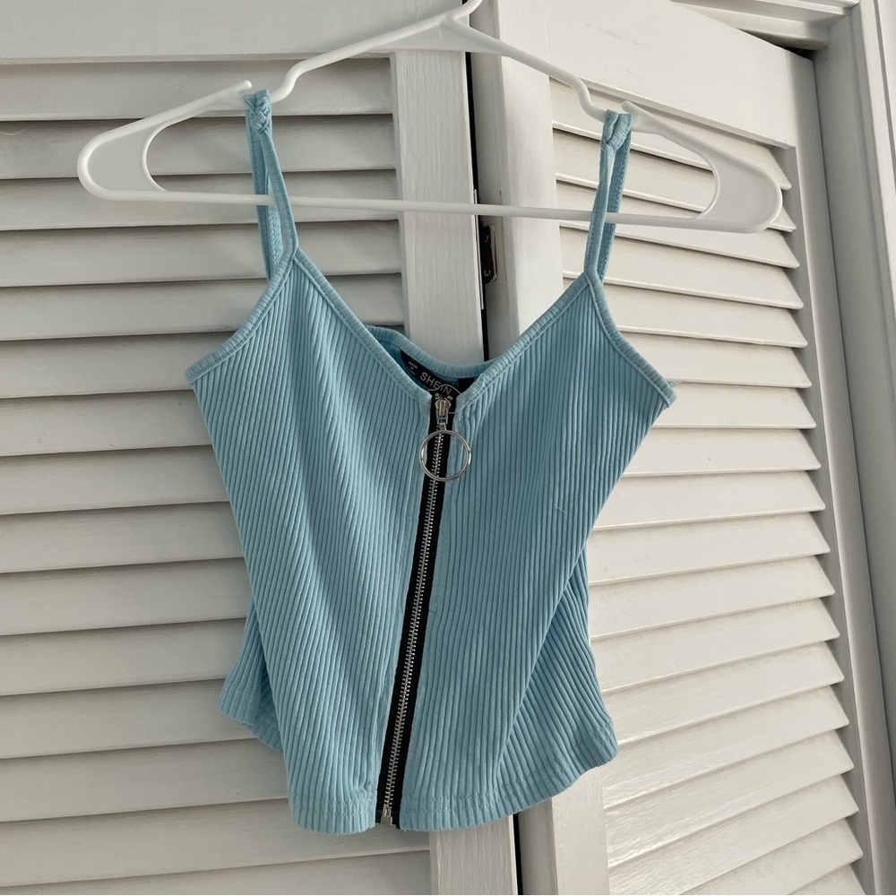 Blue Shein Tank Top